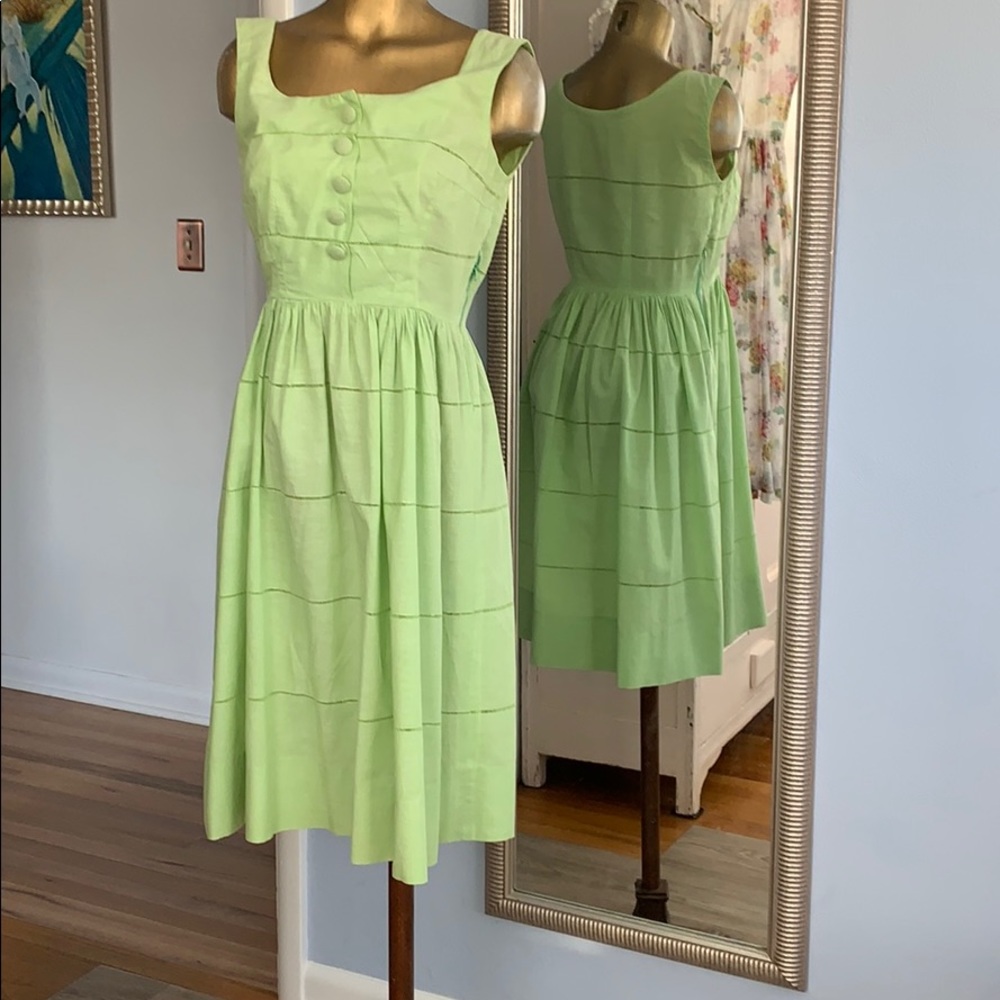 Vintage Cotton fit and flare sundress - as is